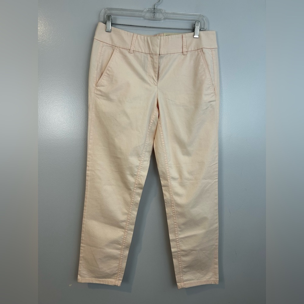 NWT LOFT Marissa Skinny Pale Pink Ankle Trouser Pants Size 4